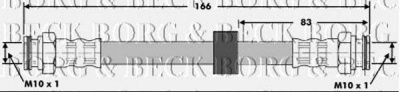 BORG & BECK bbh6707 -  Тормозной шланг